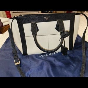 Cole Haan Satchel/Crossbody White/black
